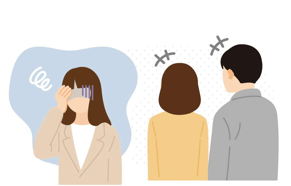 女性社員のパフォーマンスがダウン